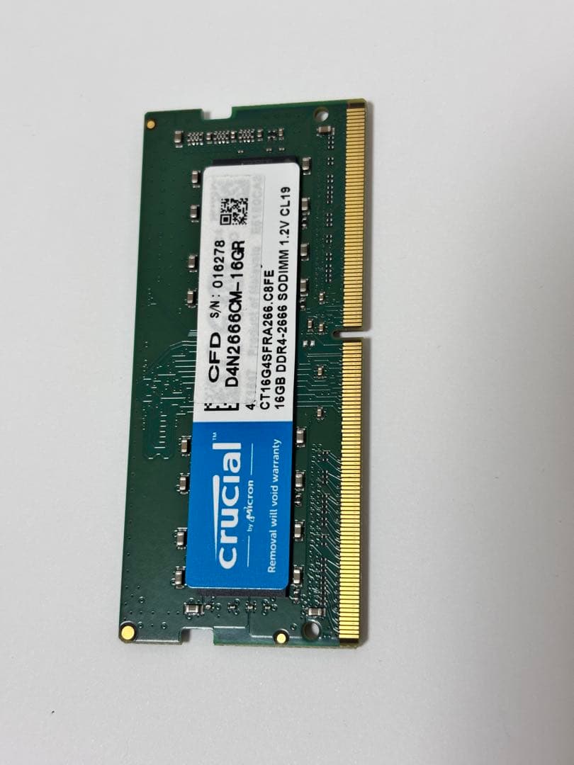DDR4 2666MHz SO-DIMMメモリー 16GB x2 32GB