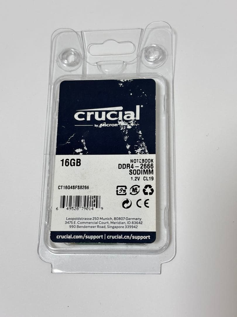 DDR4 2666MHz SO-DIMMメモリー 16GB x2 32GB