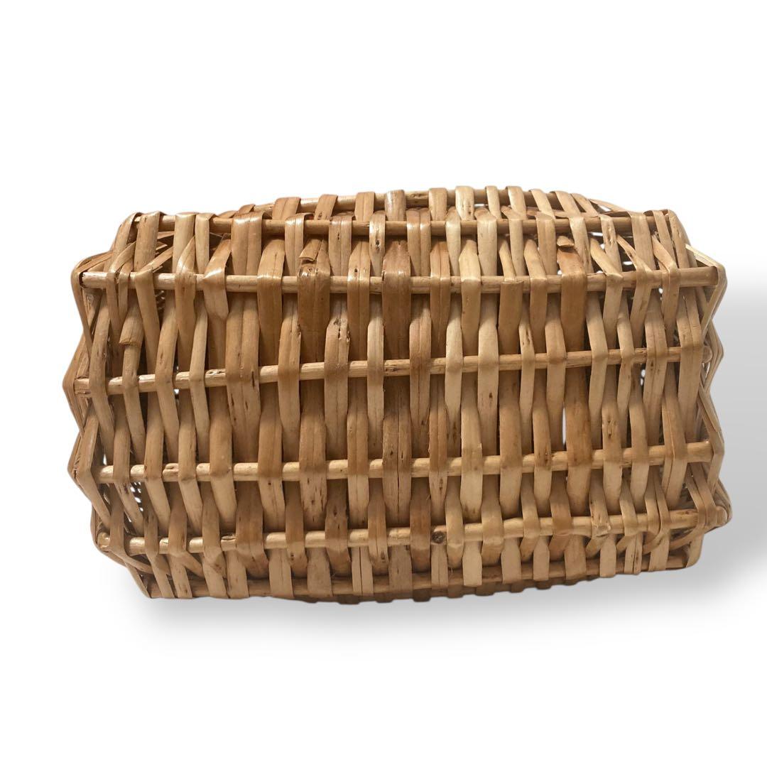 【美品】ラルフローレン　カゴバッグ　ワンショルダー　レザー　ロゴ型押し　ブラウン