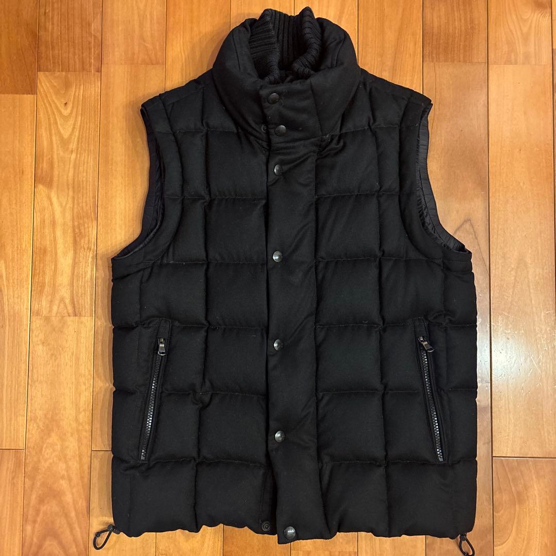 難あり年末値下げMONCLER ブラック ダウンベスト格安