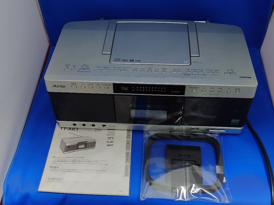 TOSHIBA TY-AK1 SD/USB/CD ラジオカセットレコーダー