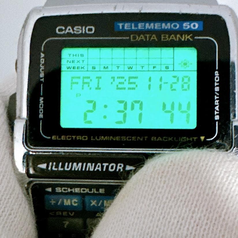 カシオ データバンク DBC-630 テレメモ50 ヴィンテージ メンズ腕時計