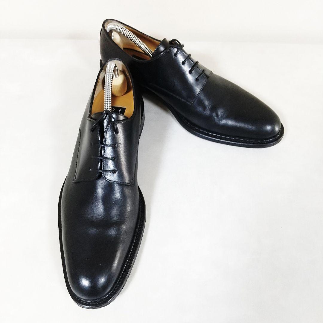 美品　a.testoni　ブラック　プレーントゥ　YK8　　ビジネスシューズ