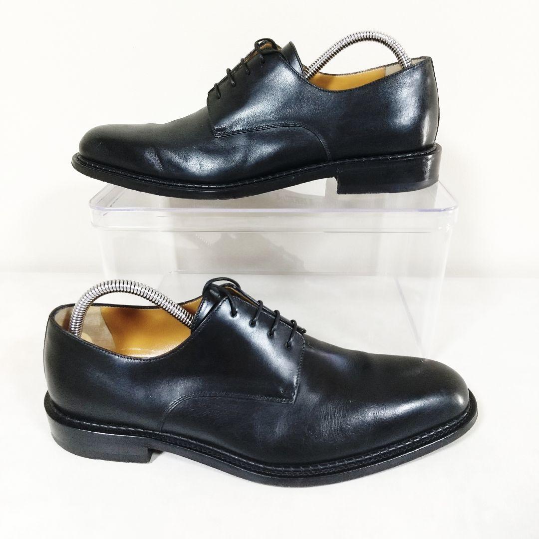 美品　a.testoni　ブラック　プレーントゥ　YK8　　ビジネスシューズ