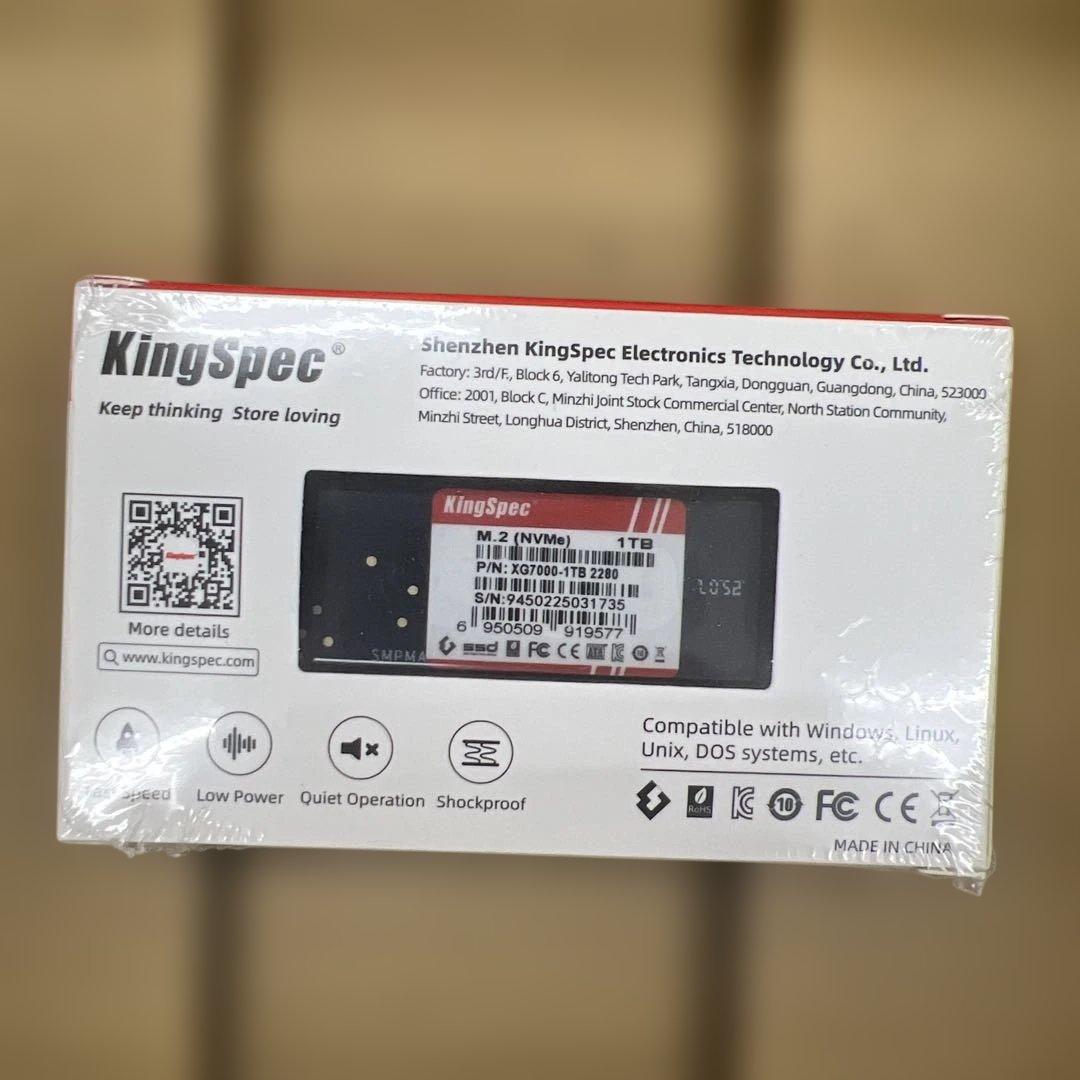内蔵型SSD 201 KingSpec XG7000 1TB SSD