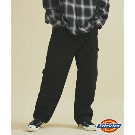 Dickies 417 ダブルニー　ペインターパンツ　ブラック　W32　ダック