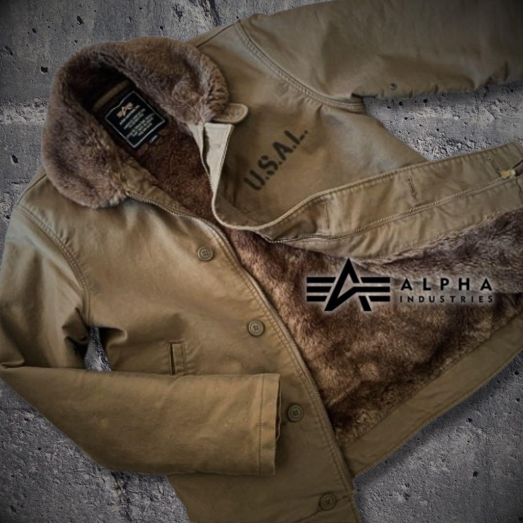 『訳あり格安』ALPHA INDUSTRIES（アルファ）N-1デッキジャケット
