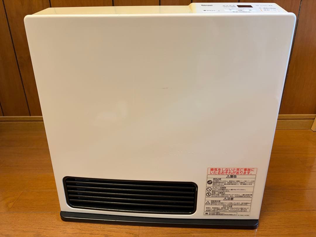 作動確認済　リンナイ　ガスファンヒーター　プロパンガス用　ホース付き