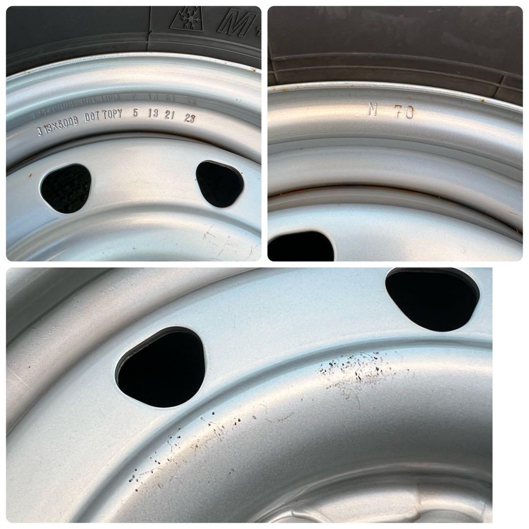 165R13 6PR LT 2022年製造 旧プロボックス ホイールセット2本①