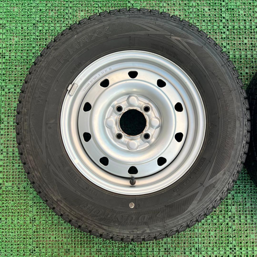 165R13 6PR LT 2022年製造 旧プロボックス ホイールセット2本①
