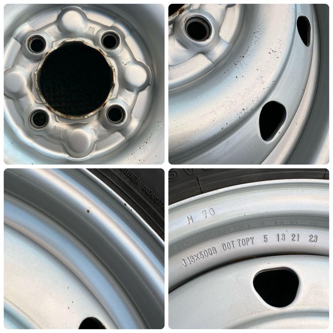 165R13 6PR LT 2022年製造 旧プロボックス ホイールセット2本①