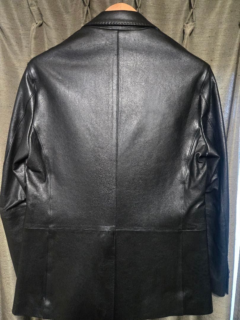 JOSEPH ABBOUD　ベジタブルラムレザーレザージャケット