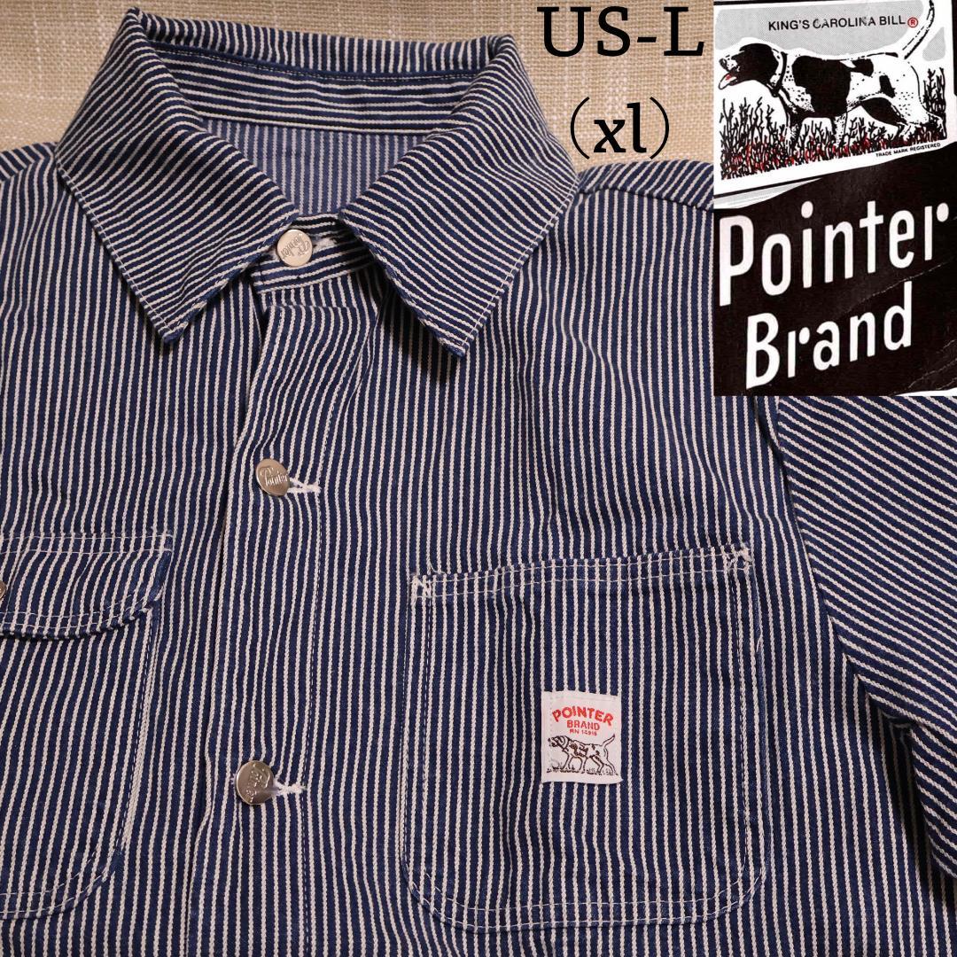 ポインターヴィンテージ 1990's ヒッコリーカバーオール us L(xl)