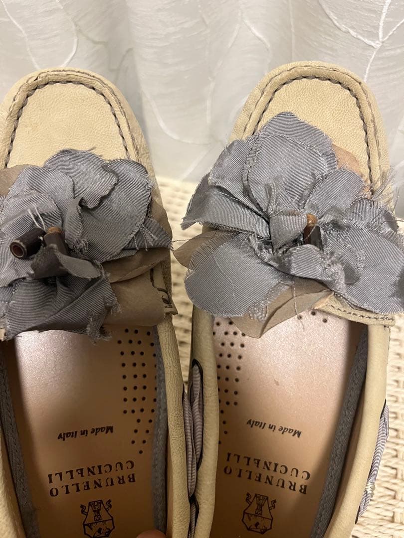 ブルネロクチネリローファーフラットシューズ