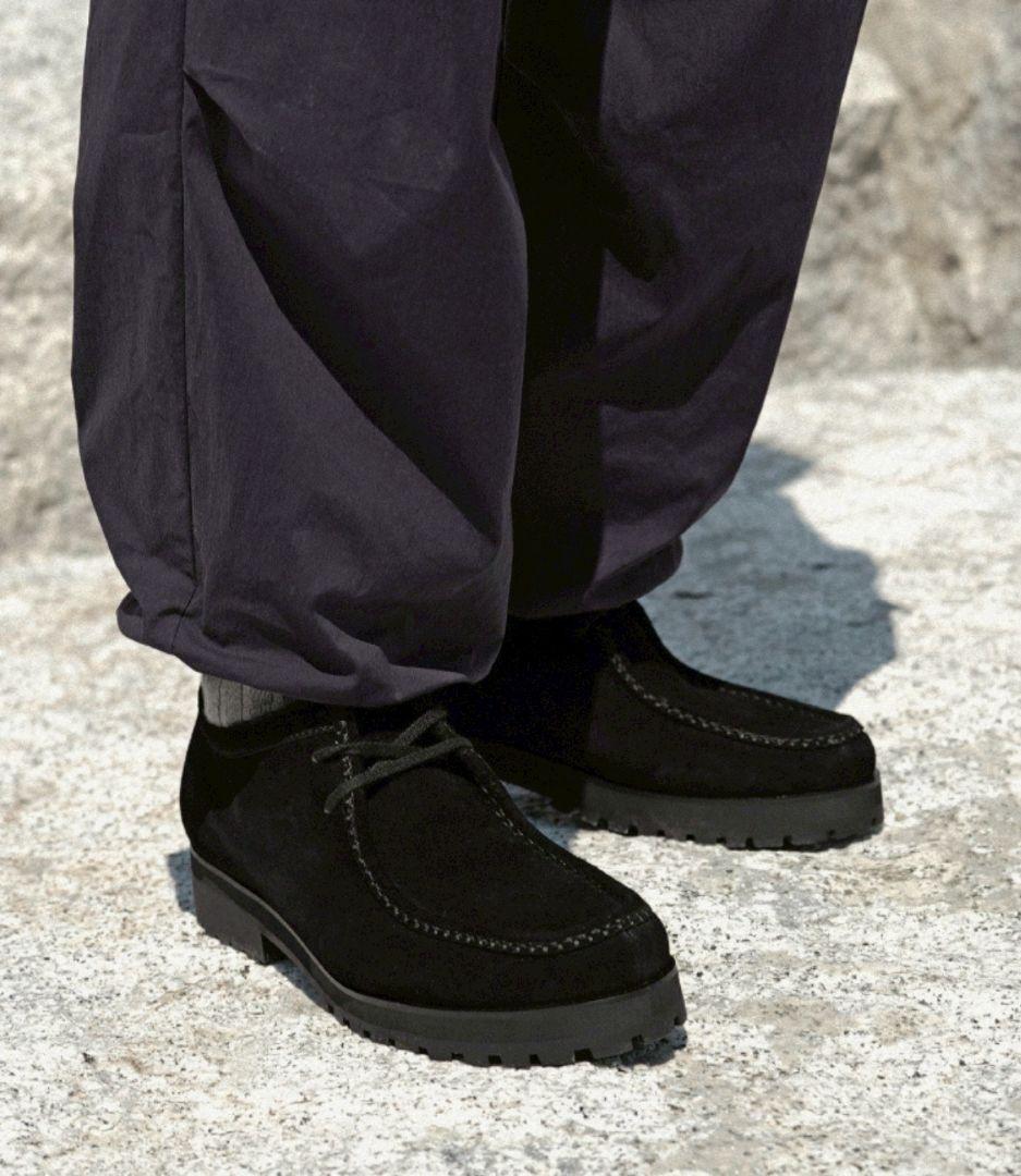 Shiun BLACK SUEDE MOCCASIN シウン M