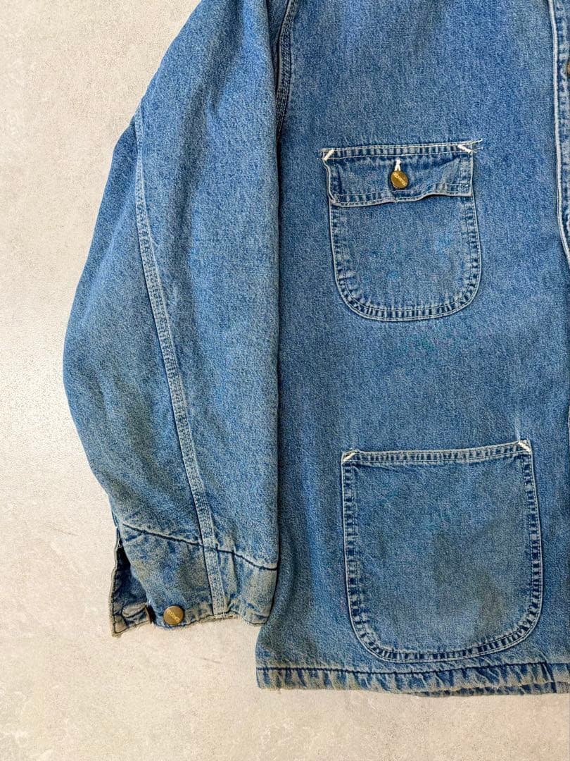 希少 星タグ 80s Carhartt ミシガン チョアコート デニムUSA製