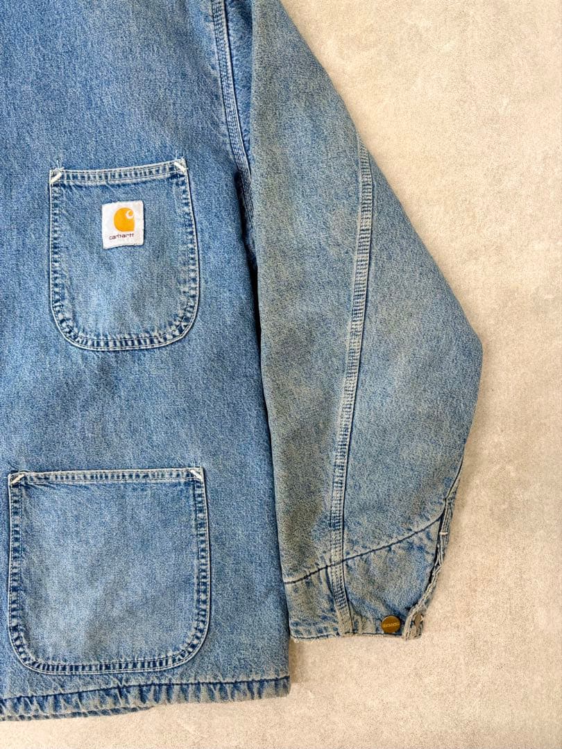希少 星タグ 80s Carhartt ミシガン チョアコート デニムUSA製