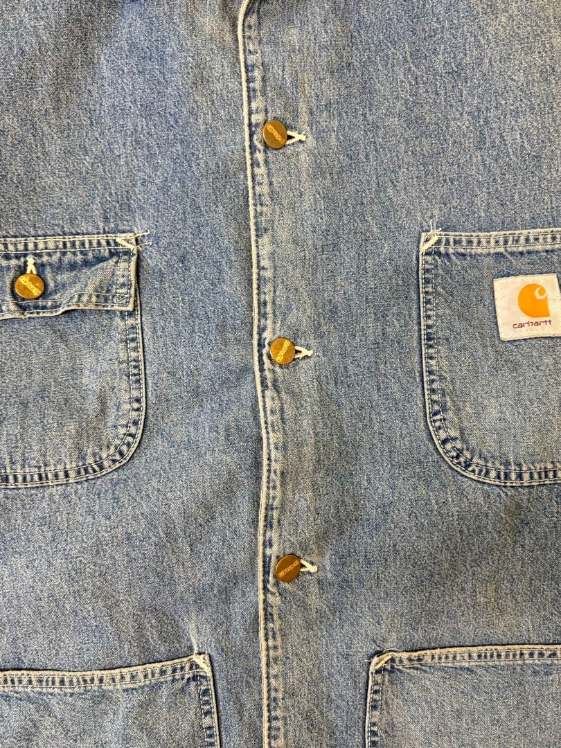 希少 星タグ 80s Carhartt ミシガン チョアコート デニムUSA製
