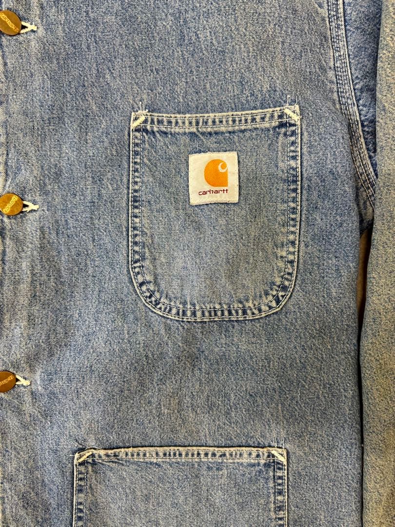 希少 星タグ 80s Carhartt ミシガン チョアコート デニムUSA製
