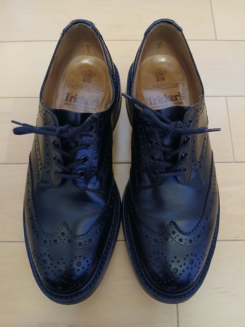 Tricker's ブラック ドレスシューズ 9.5 28cm