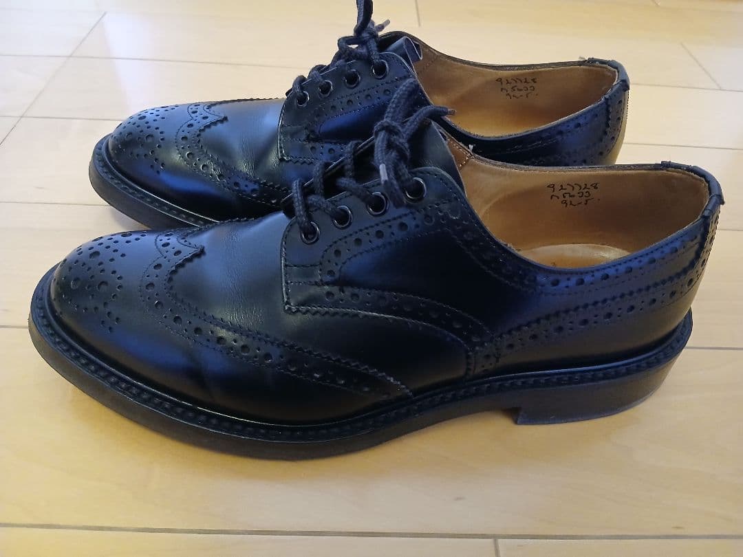 Tricker's ブラック ドレスシューズ 9.5 28cm