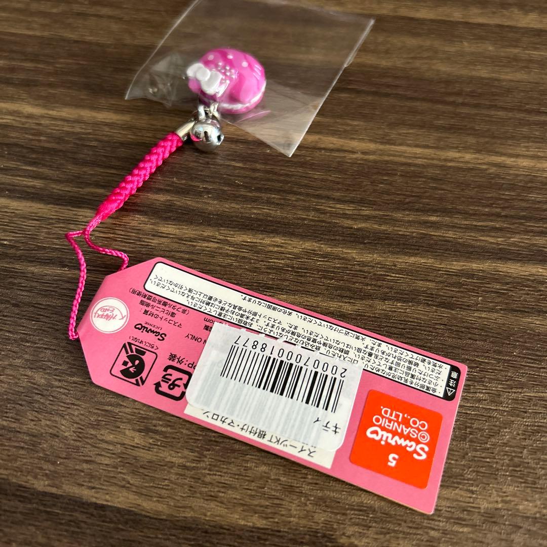 2010年　サンリオ　キティ　スイーツ　マカロン　レア　根付　ストラップ