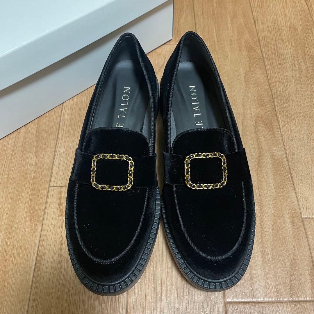 LE TALON ルタロン ローファー 厚底 チェーンバックル