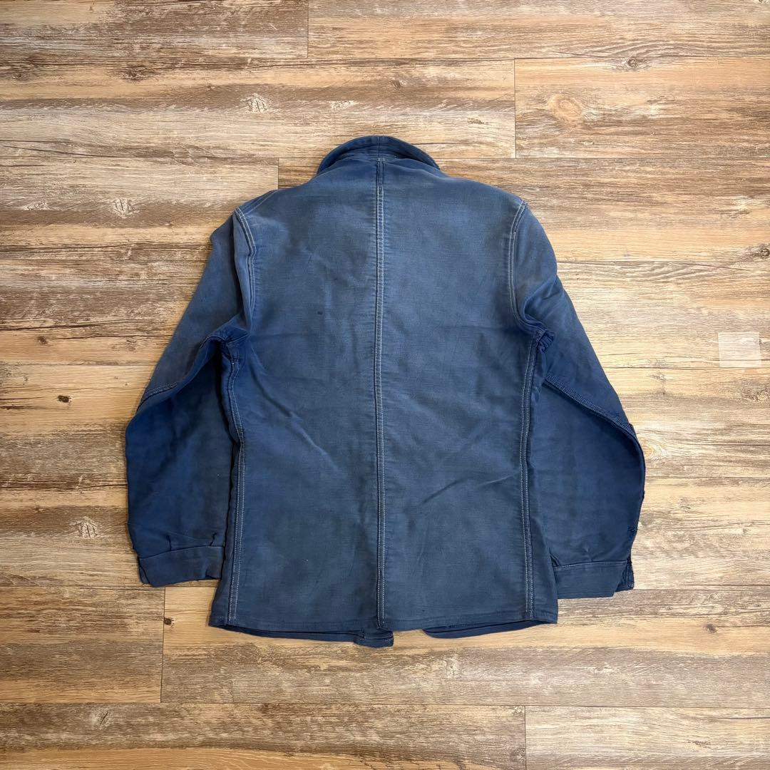 50’s フレンチ モールスキン ワークジャケット ヴィンテージ フェード 古着