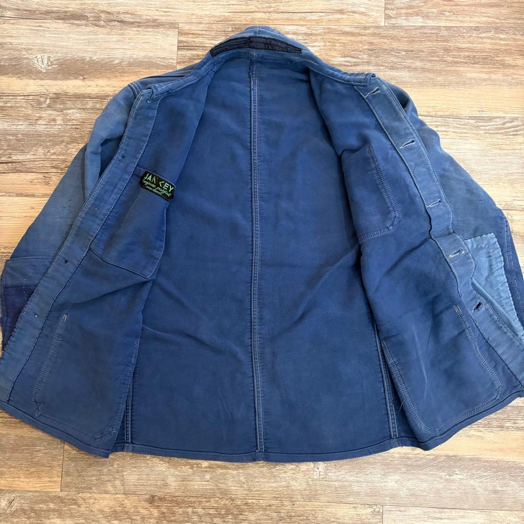 50’s フレンチ モールスキン ワークジャケット ヴィンテージ フェード 古着