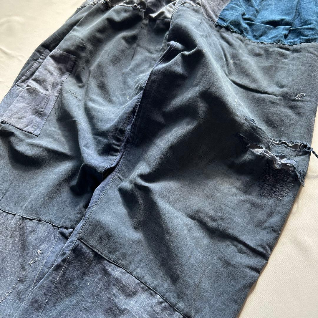 40s インディゴリネン パンツ マキニョン フランス vintage 30s