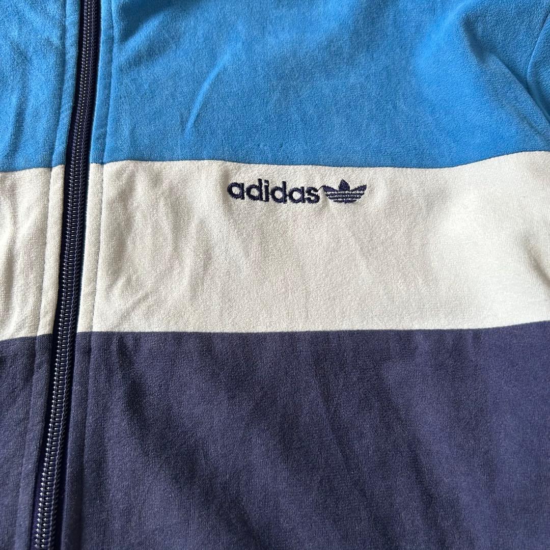 80s 西ドイツ製 adidas トラックジャケット ベロア アディダス