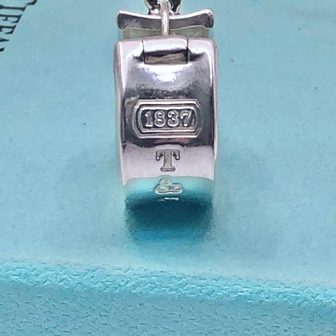 ティファニー ナロー フープ ピアス 1837 両耳 ワイド 美品 925