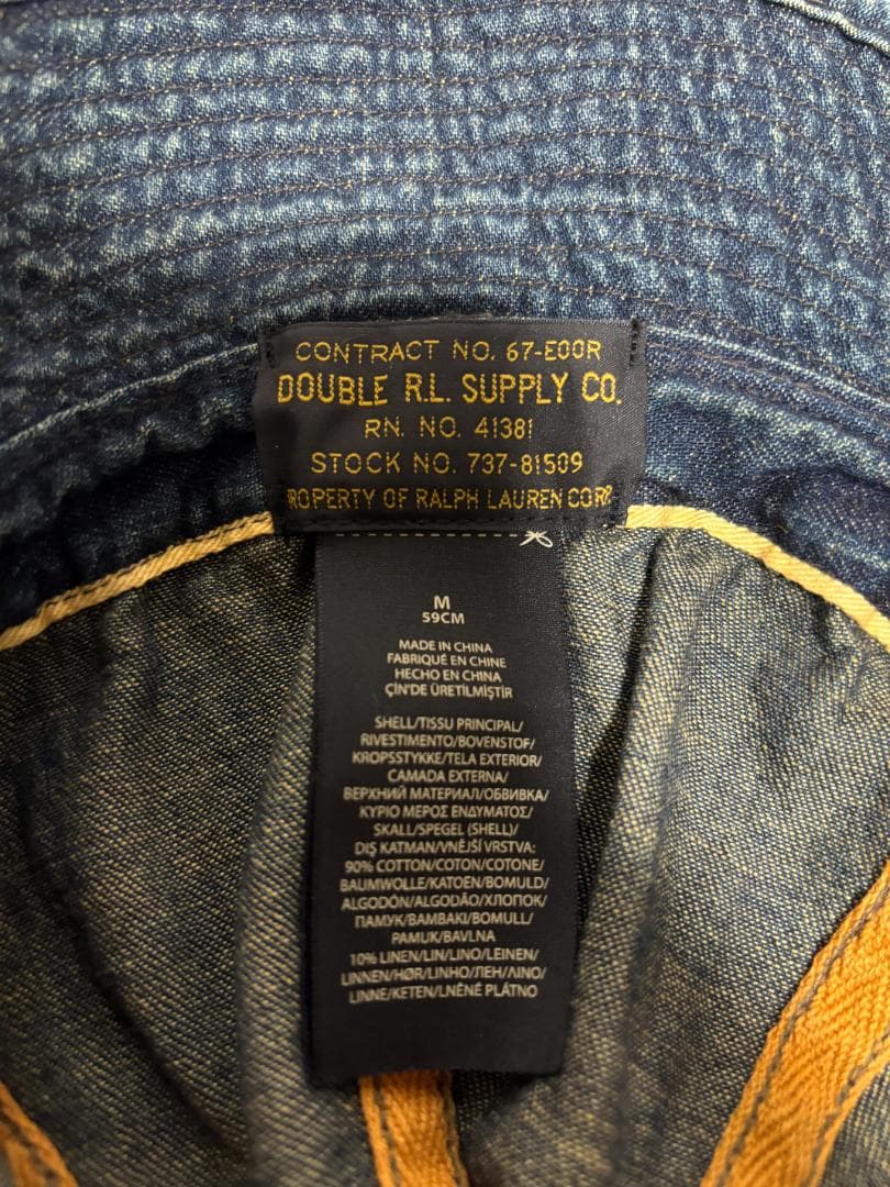 DOUBLE RL ハット Mサイズ デニム