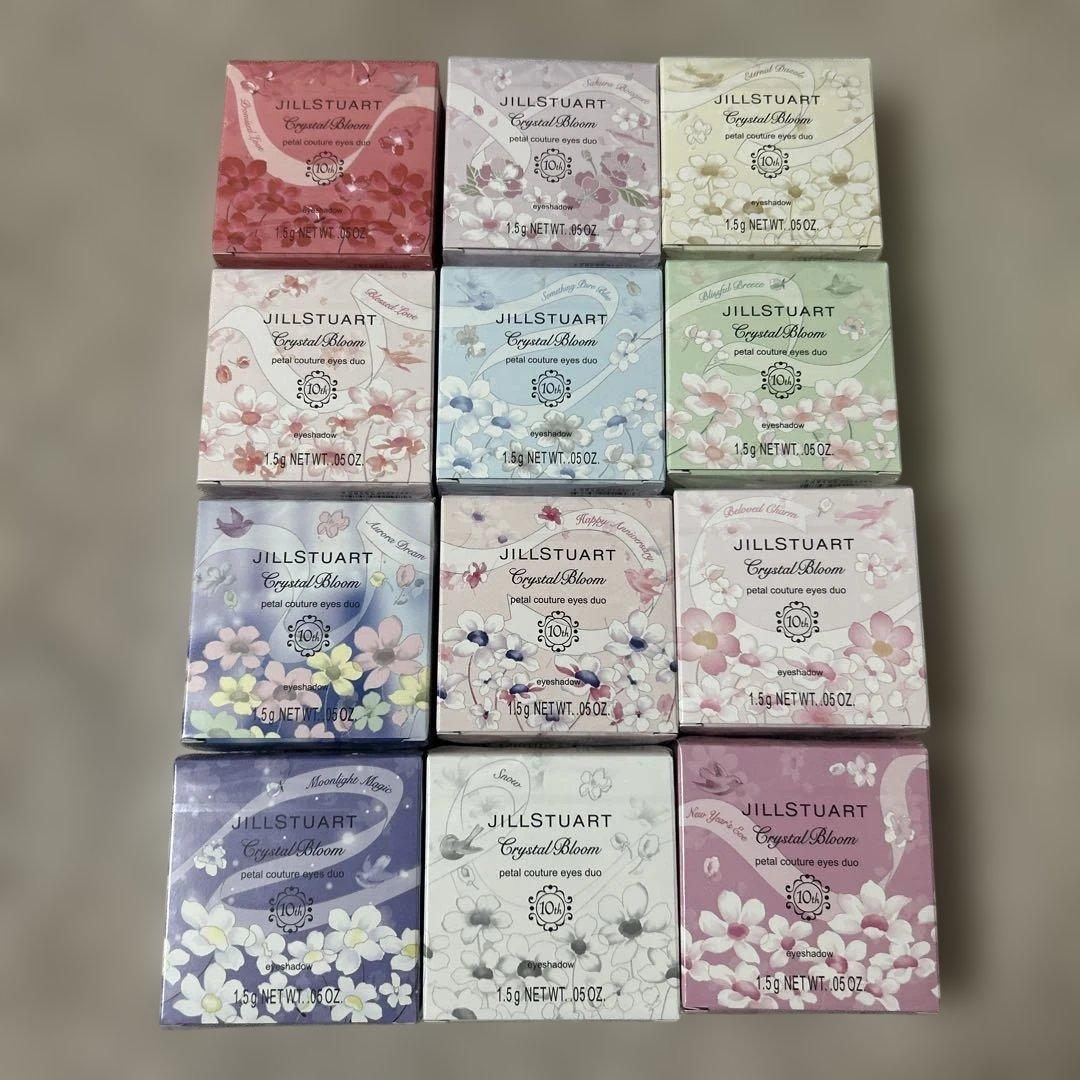 未開封ジルスチュアートクリスタルブルーム ペタルクチュールイズ デュオ12セット