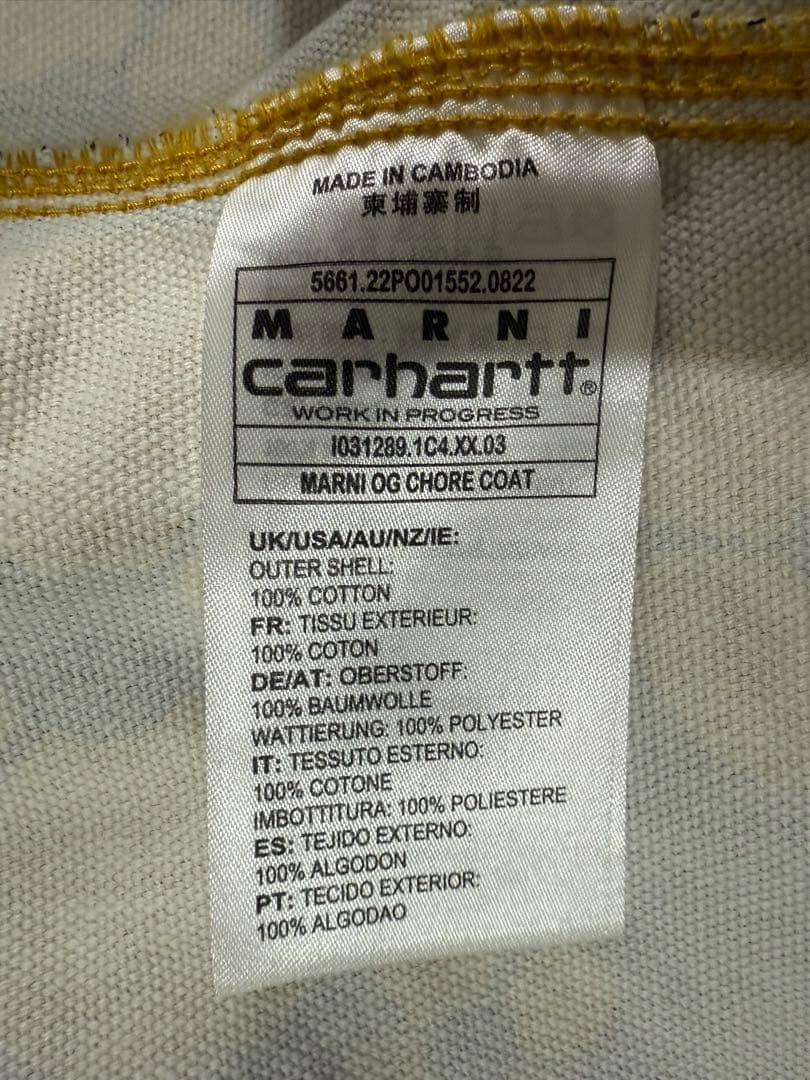 ジャケット・アウター MARNI carhartt Chore Coat Sunflower