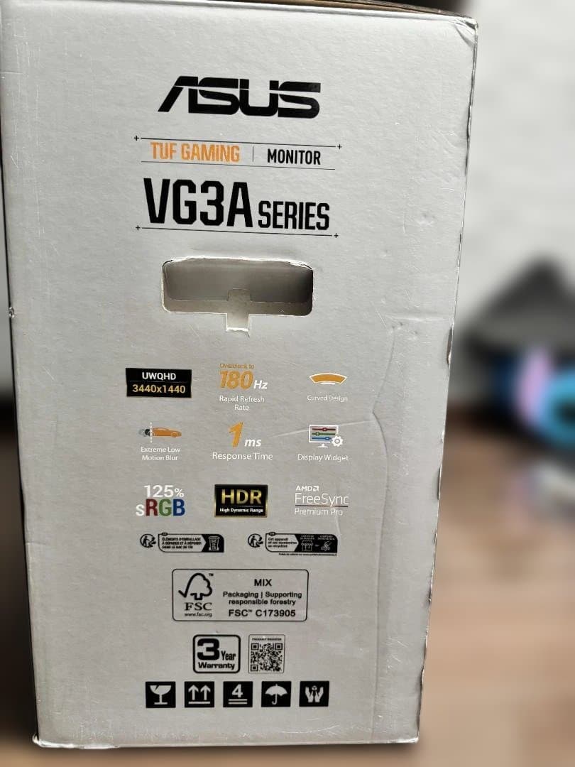 ★なっつ★ASUS ゲーミング湾曲モニター VG34VQL3A