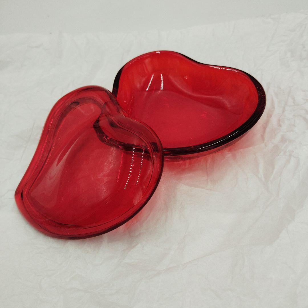 Tiffany エルサ・ペレッティ ハート ペーパーウェイト レッドクリスタル