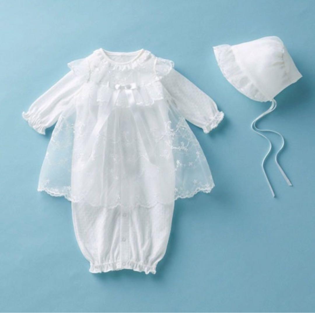 ミキハウス セレモニードレスセット(帽子＆靴下付き)