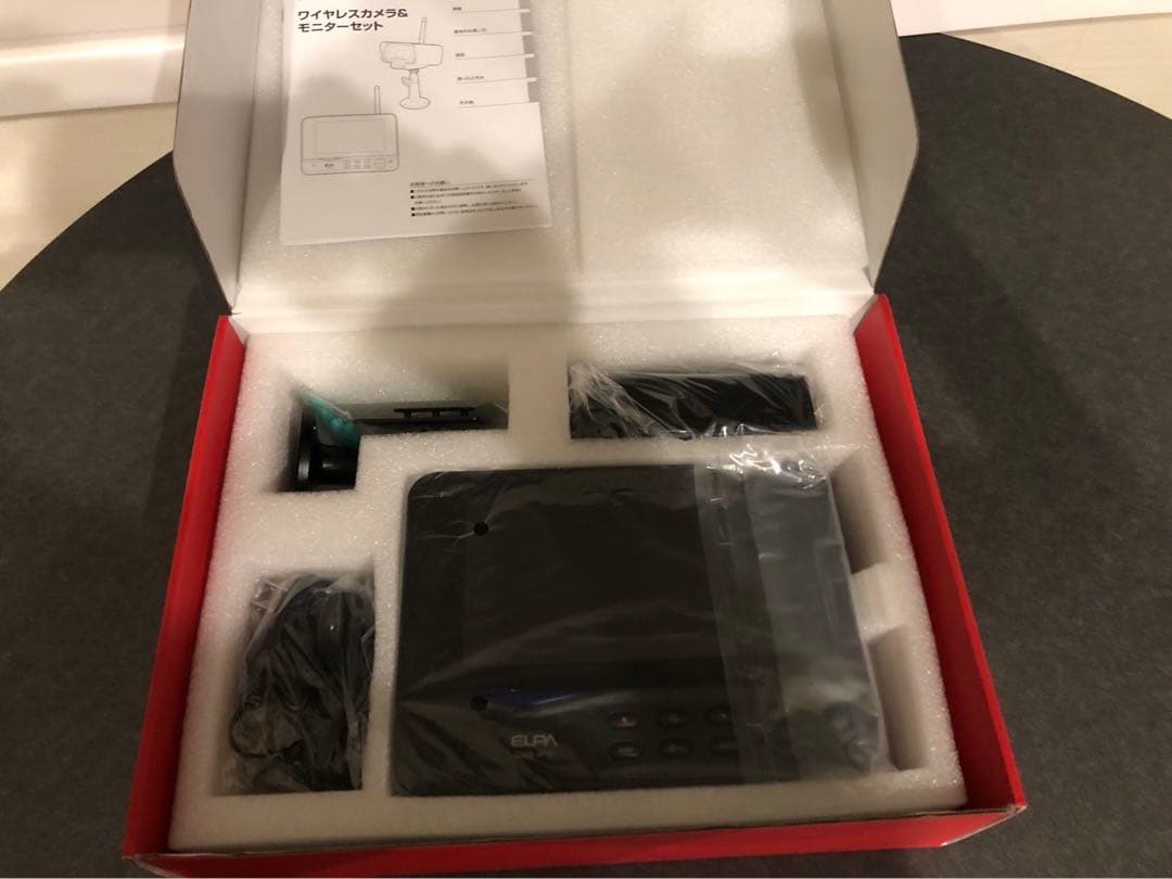 ELPA(エルパ) ワイヤレス防犯カメラ モニターセット 屋外監視カメラ