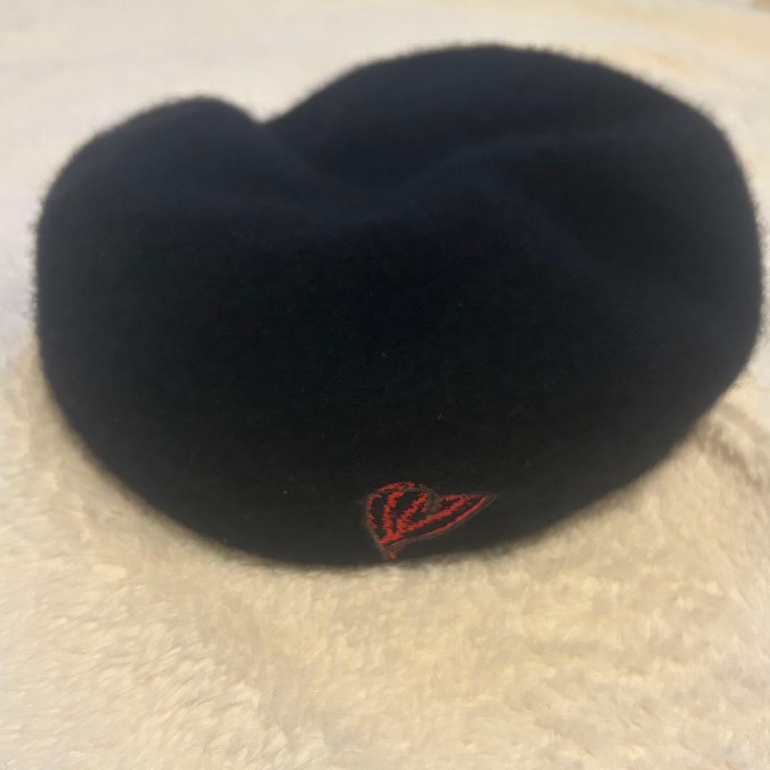 vivienne westwood ウール ベレー帽 オーブ ハート ブラック