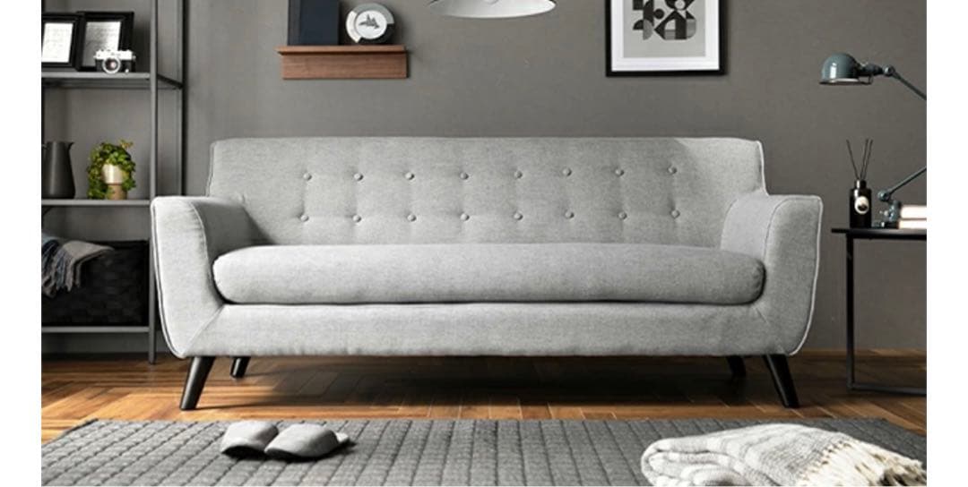 【送料無料】ソファー 大型 ヘザーグレー