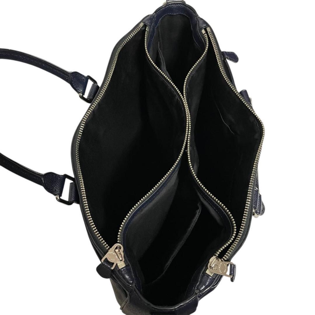 ✨良品✨COACH メトロポリタン 2way ブリーフケース ネイビー 斜め掛け