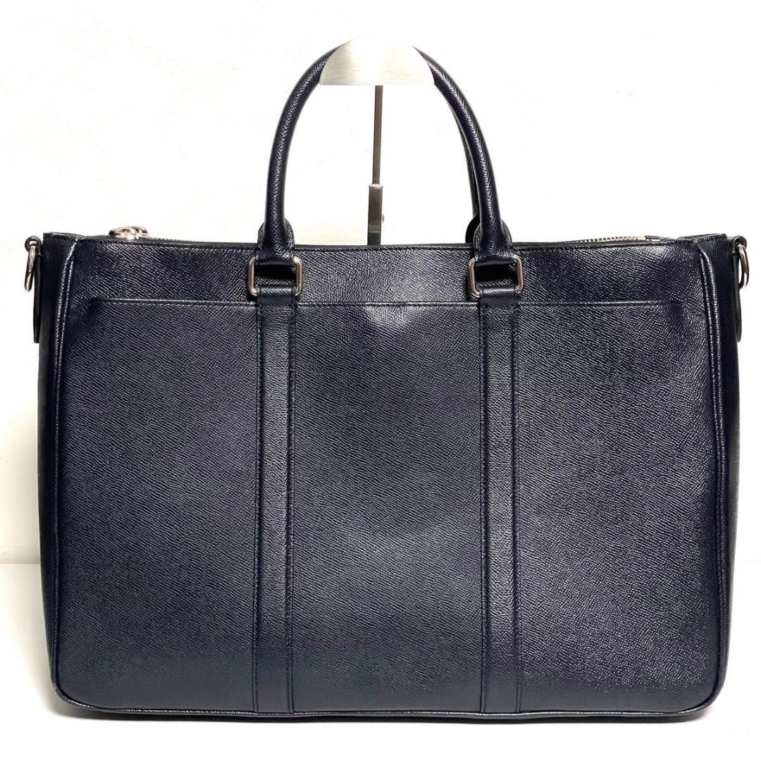 ✨良品✨COACH メトロポリタン 2way ブリーフケース ネイビー 斜め掛け