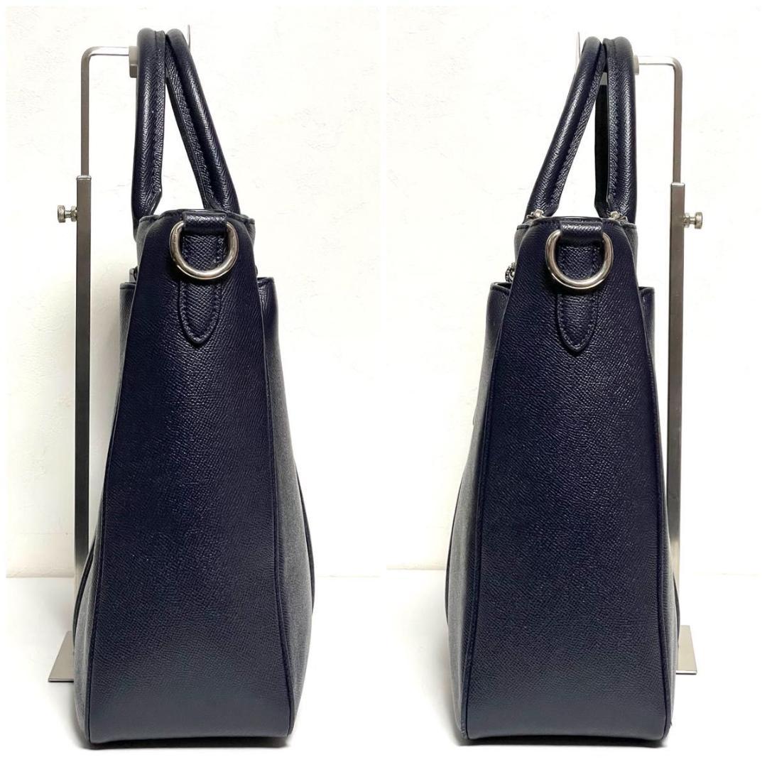 ✨良品✨COACH メトロポリタン 2way ブリーフケース ネイビー 斜め掛け