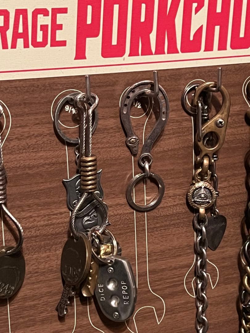 カスタムシルバーショップROADキーフック　シルバー925 xブラスUS key