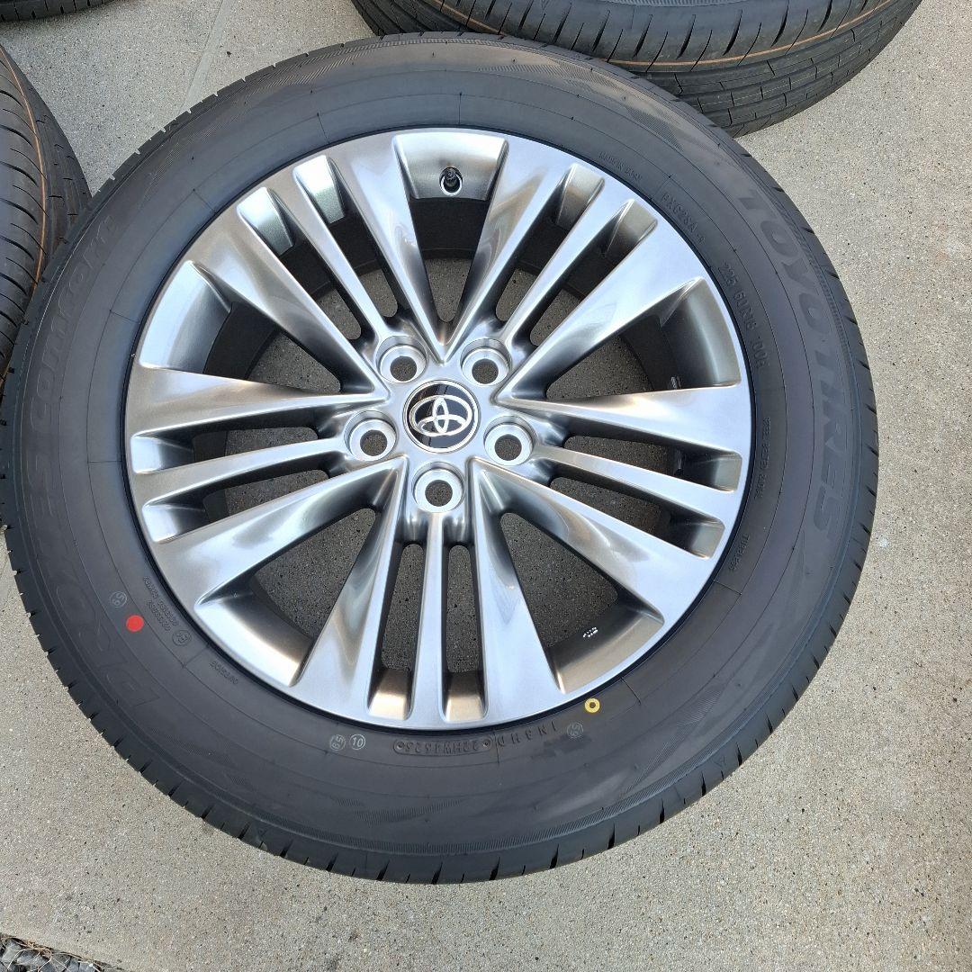 新型アルファード　40系　純正ホイール　タイヤ　18インチ　4本セット　新車外し