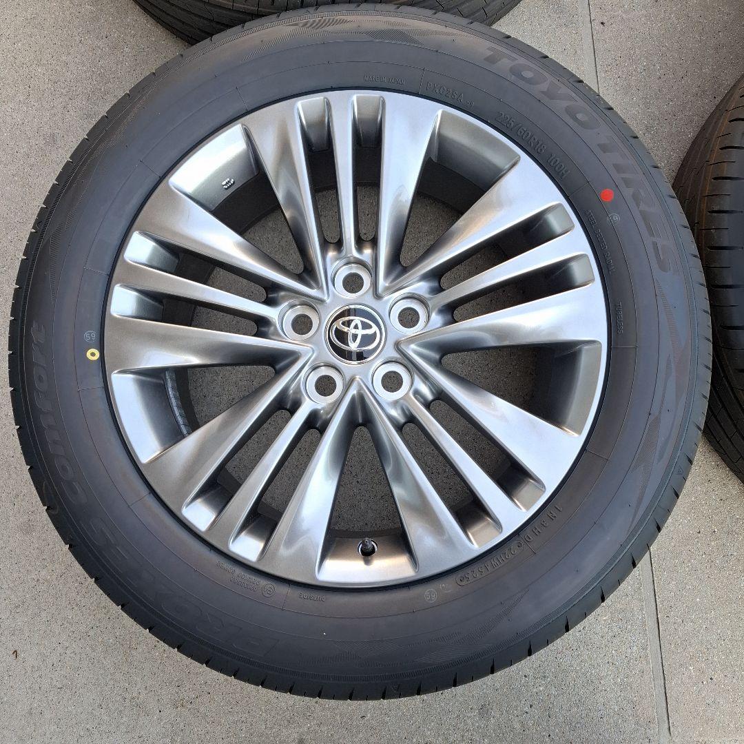 新型アルファード　40系　純正ホイール　タイヤ　18インチ　4本セット　新車外し