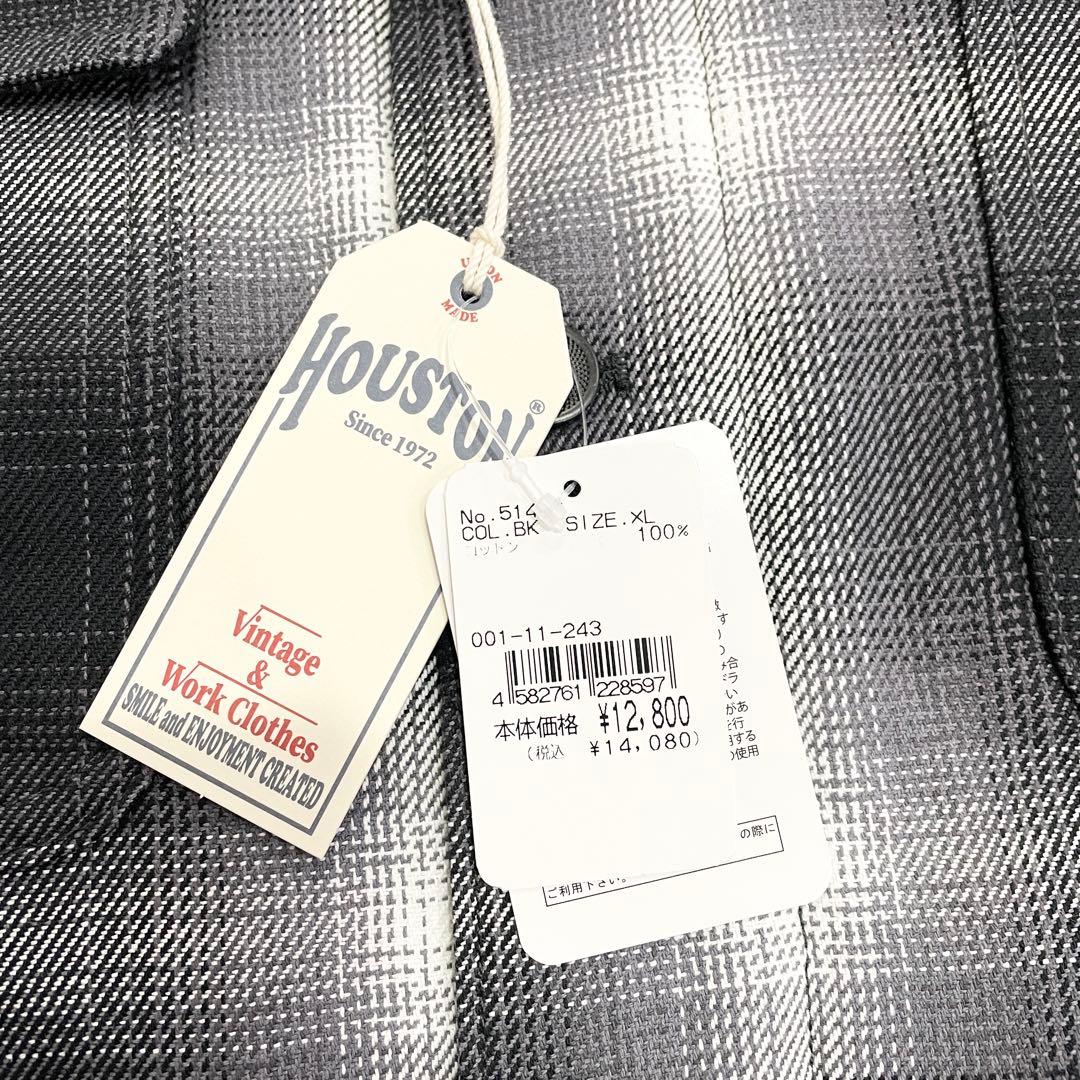新品未使用HOUSTONヒューストン　カバーオール　ブラック　XL
