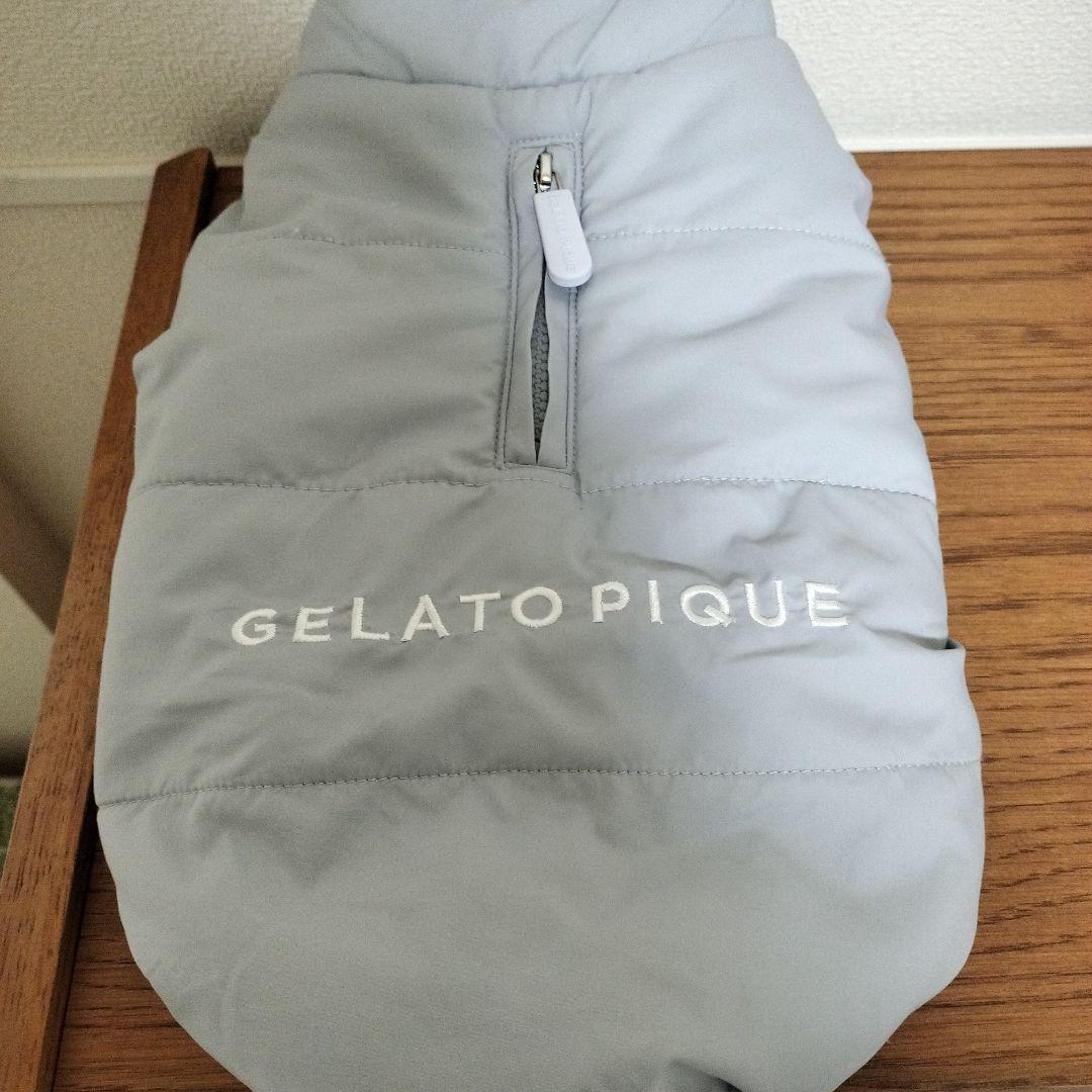 【完売品】GELATO PIQUE ブルー 犬服ダウン Mサイズ