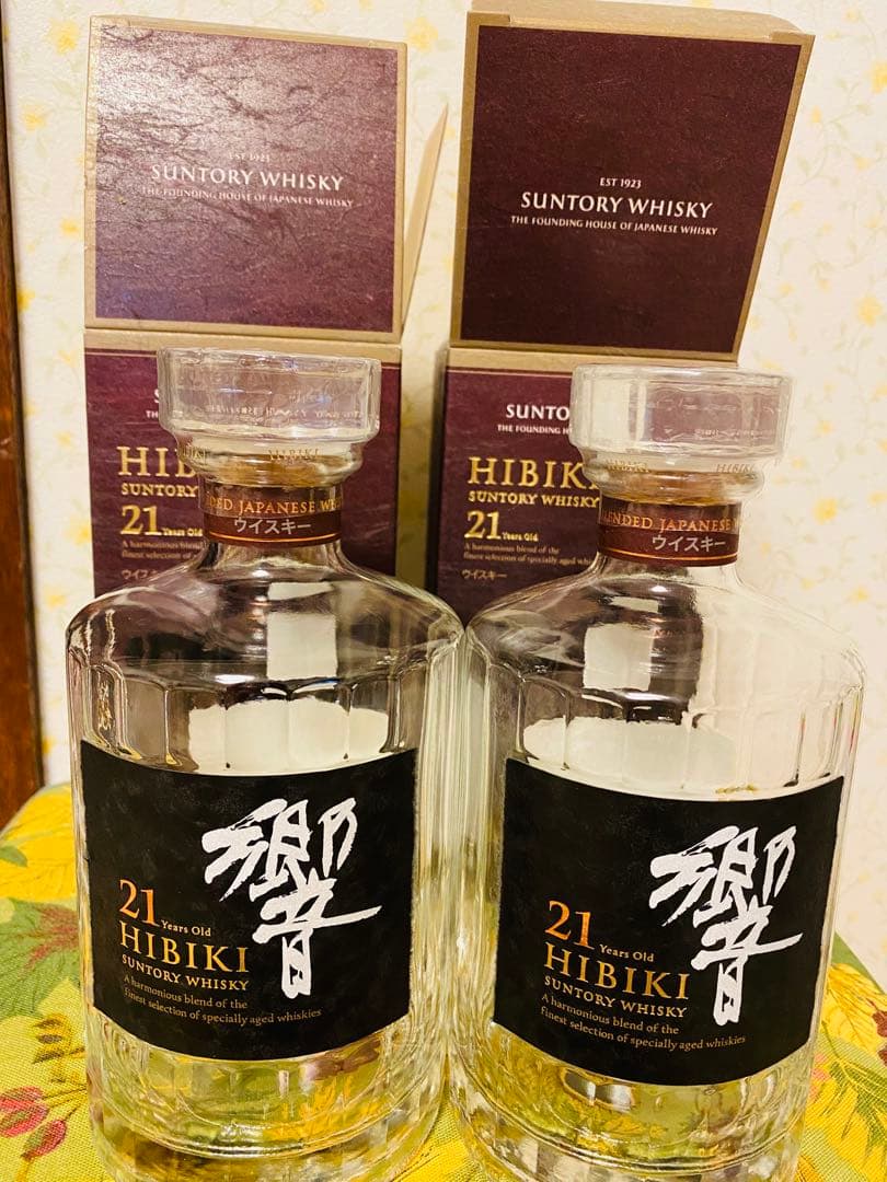 Hibiki 21年 ウイスキー ボトル2本セット空瓶空箱